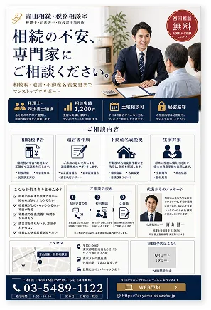 チラシ・ポスターの見本